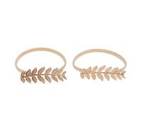 KKPLZZ 4pcs Rideaux à Rideaux, Conception en Or Sculptée en Aluminium en Alliage Bouton-Snap Retenue pour Les Rideaux, pour Le Bureau de la Chambre à Coucher du Salon (Feuille)