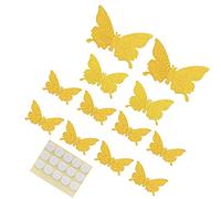 KKPLZZ Autocollants Muraux, Ensemble de 12 Pièces, Ailes Pliables en PVC, | Pvc, Décoration Intérieure et Extérieure, Balcon Vivant, Utilisation de Lisse, Affichage de Mariage, Papier Peint
