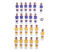 KKPLZZ Babyfoot Hommes Remplacement, 11 Violet 11 Jaune Table Football Joueur Ensemble avec Ballon De Football, pour 1.4M Baby Foot Table Jeu Accessoires