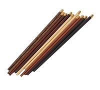 KKPLZZ Baguettes en Bois, Ustensiles de Cuisine Réutilisables Faits à la Main en Acajou Naturel avec une Texture Lisse et une Sensation de Main Confortable, pour les Repas à la Ma
