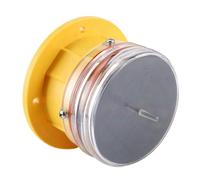 KKPLZZ Balise Solaire, Feu de Navigation Marin à LED étanche IP68 avec visibilité à 360 ° pour Quai de Navire, Barge, Pont, Tour, Obstacle de Piste