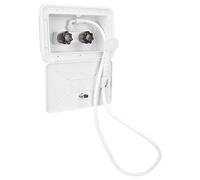 KKPLZZ Boîte de Douche Extérieure pour Camping-car en ABS 13,4 X 8,5 X | Boîtier ABS, Tuyau renforcé de 51 Pouces, Contrôle du Débit D'entretien, Rinçage de Plage, Utilisation de Camping-car en