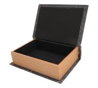KKPLZZ Boîte de Rangement en Forme de Livre, Grande capacité, Boîte à Livres Décorative en Bois de Européen, Boîte à Faux Livres pour Décoration D'étagère à Livres