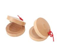 KKPLZZ Castagnettes en Bois, Instruments de Percussion Musicale avec Finition Lisse pour L'éducation Musicale des Enfants, le Développement du Rythme, L'utilisation en t e