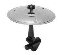 KKPLZZ Cymbale de Crash de Voiture, Mini Tambour pour Grille D'aération de Véhicules avec Bras Réglable, Accessoires Pratiques et Amusants pour les Amateurs de Musique et les Batteurs (Argent)