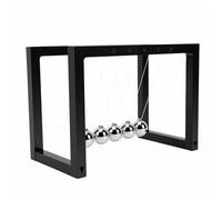 KKPLZZ Décor de Bureau à énergie Cinétique en Métal Newton's Cradle 16 Cm | Boules D'équilibre, Construction en Plastique et Nylon, Ornement de Bureau, Affichage en e Physique, Pause