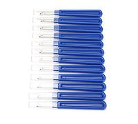 KKPLZZ Découseur de Couture 12 Pièces, en Acier Inoxydable, avec Manche en Plastique et Capuchon Transparent, pour la Couture, les Loisirs Créatifs et la broderie.