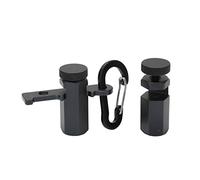 KKPLZZ Escalier, Plat Hexagonal en Alliage D'aluminium avec Vis à Oreilles pour Encadrer la Disposition Carrée et Chevrons (Noire)