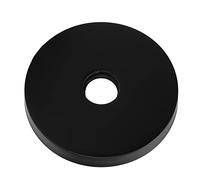 KKPLZZ Grande Bride de Bras de Douche, Plaque de Rosace de Bras de Douche en Acier Inoxydable 304 avec Joint Central en Caoutchouc Durable, pour Remplacement de Tuyau Standard de 1/2 Po (Noire)