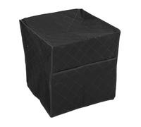 KKPLZZ Housse de Cafetière, Housse de Protection Imperméable contre la Poussière avec 2 Poches de Rangement pour Appareils de Cuisine, Tissu en Coton Pliable et Lavable