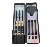 KKPLZZ Jeu de Fléchettes à Pointe Métallique, Fléchettes Professionnelles Portables en Fer et Aluminium avec Arbres Rainurés pour Une Adhérence et Une Précision Améliorées