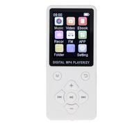 KKPLZZ Lecteur MP3, écran Couleur 1,8 Pouces, Lecteur de Son HiFi BT 5.0 avec Carte Mémoire de 16 Go, pour L'enregistrement de Livres, de Vidéos Musicales et D'activités de Plein (Blanche)