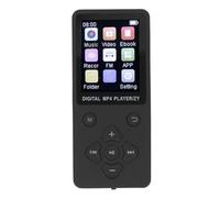 KKPLZZ Lecteur MP3, écran Couleur 1,8 Pouces, Lecteur de Son HiFi BT 5.0 avec Carte Mémoire de 16 Go, pour L'enregistrement de Livres, de Vidéos Musicales et D'activités de Plein (Noire)