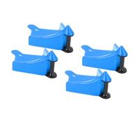 KKPLZZ Lot de 4 Protections de Tuyau de Pneu, Plastique Empêchant le Blocage, évite les Accrocs, Résistant à L'usure, avec Bande Texturée pour Lavage de Voiture, Moto, Camping-car (Bleue)
