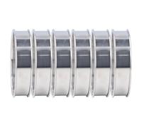KKPLZZ Lot de 6 Anneaux à Muffins Anglais en Acier Inoxydable avec Double Rouleau et Bord Brillant pour un Démoulage Facile et une Préparation Alimentaire DIY (8 cm)