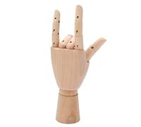 KKPLZZ Main de Mannequin en Bois, Modèle de Main Professionnel à Articulations Rotatives pour Croquis, Peinture, avec Bois de Cerisier Chinois de qualité Supérieure, pour Artistes (Arbre d'emballage)