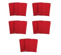 KKPLZZ Manche à Tasse à café de 5pcs, Couverture de Protection de Protection à Manches en Verre Réutilisable, Manche à Tasse Isolée en Néoprène pour Boissons Glacées et Boissons Chaudes (Rouge)