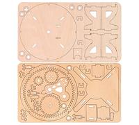 KKPLZZ Modèle en Bois du Système Solaire, Jouet éducatif en Bois de Hêtre pour Enfants avec Puzzle D'astronomie Soleil Terre Lune, Amélioration Pratique des Capacités et Apprentissage