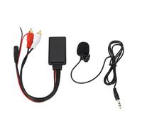 KKPLZZ Module Aux Bluetooth 2 Micro Mains Libres | Boîtier ABS, Adaptateur Autoradio, compatibilité 2 Ports , Câblage 12 Volts, Appels Mains Libres, Musique sur Tablette