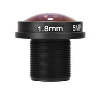 KKPLZZ Objectif de Caméra Fisheye 1,8 Mm, Objectif Grand Angle 180 Degrés M12x0,5 pour Caméra de sécurité CCTV, avec Haute sensibilité pour CCD 1/3 et /4 Pouces