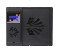 KKPLZZ Porte Automatique pour Poulailler, Ouverture Horizontale, Alimentation USB, Minuterie, Affichage LED, Modes Manuel et programmé, pour la sécurité des Poules, Canards, Oies (Noir)