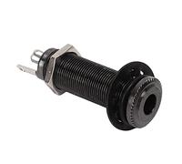 KKPLZZ Prise de Sortie de Guitare, Embout de Rechange fileté Droit en Laiton pour Guitare Basse électrique, avec Matériau Antirouille et Résistant à la Corrosion et Installation F (Gris bronze)