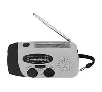 KKPLZZ Radio Solaire à Manivelle, Radio d'urgence avec Lampe de Poche, Lumière LED, Chargement USB, Haut-Parleur, Bande Météo NOAA, pour Camping en Plein Air, Urgence (modèle américain)