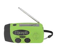 KKPLZZ Radio Solaire à Manivelle, Radio d'urgence avec Lampe de Poche, Lumière LED, Chargement USB, Haut-Parleur, Bande Météo NOAA, pour Camping en Plein Air, Urgence (modèle américain)