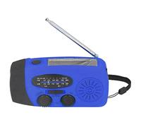 KKPLZZ Radio Solaire à Manivelle, Radio d'urgence avec Lampe de Poche, Lumière LED, Chargement USB, Haut-Parleur, Bande Météo NOAA, pour Camping en Plein Air, Urgence (modèle américain)