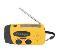 KKPLZZ Radio Solaire à Manivelle, Radio d'urgence avec Lampe de Poche, Lumière LED, Chargement USB, Haut-Parleur, Bande Météo NOAA, pour Camping en Plein Air, Urgence (modèle Japonais)