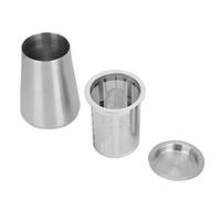 KKPLZZ Tamis à café en Poudre en Acier Inoxydable 304, Récipient à Filtre à Mailles Fines avec Brossée Mate pour un Marc de café Uniforme, Accessoires à