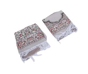 KKPLZZ Tapis de Prière, Tissu en Coton Doux brodé, Ne Perd Pas Ses Poils, Ne Se Décolore Pas, Design Traditionnel avec des Pompons élégants pour Femmes, Hommes, Enfants, Usage Dom