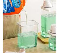 KKPW Distributeur de détergent à lessive hermétique de 2300 ml avec tasse à mesurer, distributeur de lessive en poudre multi-usage, récipient de rangement pour poudre à laver, boîte de détergent