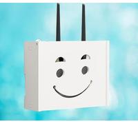 KKRANG Boîte de Rangement pour routeur, boîte de Rangement pour routeur WiFi, étagère pour routeur, boîte de Rangement Suspendue pour routeur WiFi, B-22x20x8,5 cm
