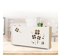 KKRANG Boîte de Rangement pour routeur WiFi Grande boîte de Rangement WiFi pour Couvrir Le routeur Étagère pour routeur WiFi Étagère Murale pour hub WiFi, C52x9.5x25cm