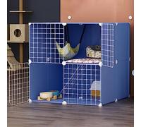 KKRANG Cage pour Chaton pour Chats d'intérieur, condo pour Chat, Parc pour Chat, Grand Lieu d'exercice, Cage pour Chat, enclos pour Chat assemblé, chenil en métal pour Chaton, Petit Animal