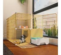 KKRANG Cages pour Chats d'intérieur de Grande Taille avec bac à litière et Plates-Formes, enclos pour Chats d'extérieur, Parc pour Chats, Maison pour Animaux de Compagnie d'intérieur, condo pour c