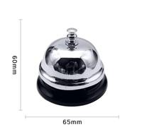 KKRANG Cloche d'appel de 65 mm pour Bureau, Cuisine de Noël, comptoir d'hôtel, réception, Cloches de Noël, Petite Cloche Simple, Cloche de Salle à Manger