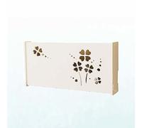 KKRANG Étagère WiFi Étagère Routeur Boîte De Rangement Routeur WiFi Boîte De Rangement Murale en Bois Étagère Murale pour Hub WiFi, C52x9.5x25cm