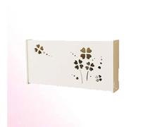 KKRANG Étagère WiFi Murale pour routeur WiFi, boîte de Rangement pour câbles, étagère WiFi, boîte de Rangement pour routeur sans Fil, Cache-tri, C52x9.5x25cm