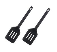 kkrrammii Lot de 2 petites spatules en silicone résistantes à la chaleur pour poisson, œufs, crêpes et autres ustensiles de cuisine antiadhésifs, mini spatules en silicone pour frire, cuire et