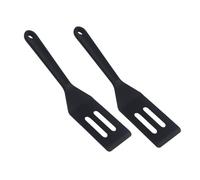 kkrrammii Lot de 2 petites spatules fendues en silicone résistantes à la chaleur pour poisson, œufs, crêpes et autres ustensiles de cuisine antiadhésifs, mini spatules en silicone résistantes à la