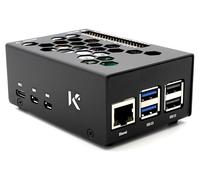 KKSB Étui pour Raspberry Pi 5 et M.2 NVMe HAT - Espace pour Raspberry Pi Heatsink et refroidisseurs à profil bas