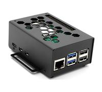 KKSB Raspberry Pi 5 M.2 Boîtier industriel - Boîtier en acier compatible avec les chapeaux NVMe & AI, refroidisseur officiel Raspberry Pi, VESA 75
