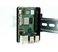 KKSB Support de fixation sur rail DIN pour Raspberry Pi - Compatible avec Raspberry Pi 5, 4B, 3B et autres SBC avec le même trou de vis - Plusieurs positions de montage