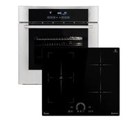 KKT KOLBE | 60cm Four encastrable EB8015ED | 59cm Plaque Induction IH85901FZ | Gril | Air chaud | Tiroirs télescopiques | Timer automatique | Double Vitrage d'isolation thermique | SET8015IH592FZ