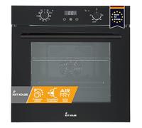 KKT KOLBE AirFryer BO7005FB Four encastrable 60 cm noir avec friteuse à air chaud Design Full Black autonome 73 l 3,25 kW Circulation Fonction pizza Air chaud Minuterie automatique sélecteur rotatif