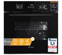 KKT KOLBE BO8005FB Four encastrable 60 cm | Design Full Black | Autonome | 70 l | 3 kW | Air chaud | Minuterie automatique | Verre isolant | Sécurité enfant | Boutons rotatifs |
