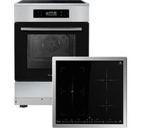 KKT KOLBE SH6313IND Cuisinière sur pied, 60 cm, four encastrable, 58 cm, à induction, zones flexibles, air chaud, minuterie automatique, vitrage de protection thermique, sécurité enfant, commande