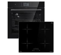 KKT KOLBE Cuisinière autonome | Four encastrable 60 cm EB8017TFT | Écran tactile TFT | Fermeture douce | Plaque à induction IH85900RL 59 cm | Catalyse | Fonction pizza | Barbecue chaleur tournante |